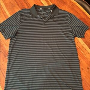 Nike Men's Polo Shirt - Black and teal